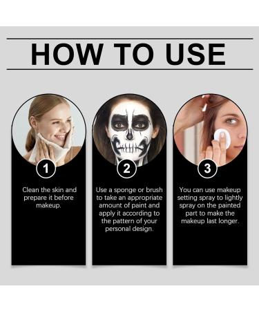  EONFAVE EONFAVE Body Paint White and Black Mixable Cream - Buy Online on GoSupps.com