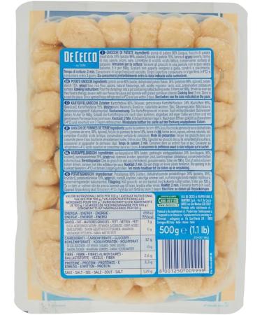  Italian Gourmet E.R. 5 x Cecco Pasta 100% Italian Potato Gnocchi 500g + Italian Gourmet 400g - Buy Online on GoSupps.com