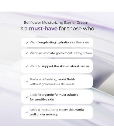 hwarang' Bellflower Moisturizing Barrier Cream | Daily Face Moisturizer for Dry to Combo Skin | Ceramides Panthenol Ectoin & Guaiazulene | Hydrating Korean Skincare | 2.7 Fl Oz - Buy Online on GoSupps.com