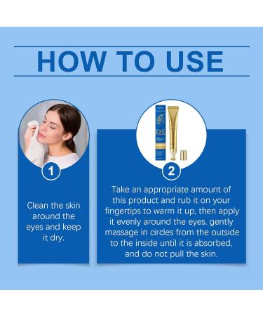 Retinol Eye Serum for Dark Circles & Puffiness with Niacinamide Hyaluronic Acid & Caffeine - Anti-Aging Under Eye Treatment for Wrinkles Brightening Firming & Depuffing - Buy Online on GoSupps.com