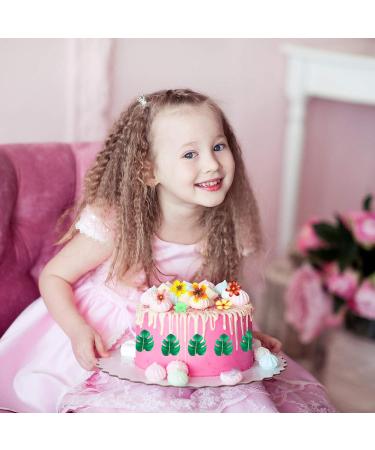 Buy Catelves 80 Pieces Edible Cake Decorations - Tropical Flowers for Wedding & Hawaii Jungle Theme - Buy Online on GoSupps.com