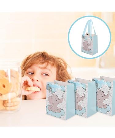Toyandona 12-Set Storage Bags for Shower - Eco-Friendly Paper Candy Bags Elephant Party Favors Baby Gifts Christmas & Vacation Toddler Blue - Buy Online on GoSupps.com