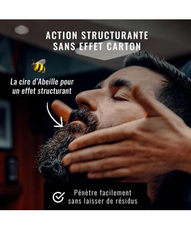 Tonsor & Cie - Baume Barbe Ice 50 ml - Soin Barbe Hydratant & Disciplinant - Beurre de Karit Cire d Abeille & Vitamine E - Parfum Menthe Glac e & C dre - Naturel - Formul et Fabriqu en France - Buy Online on GoSupps.com