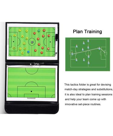 TXENCEX Football Coaching Board Coaches Clipboard Tactical Magnetic Board Kit Portable Strategy Coach Board with Dry Erase  Marker Pen and Zipper Bag - Buy Online on GoSupps.com