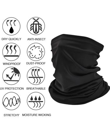 Qhui Multifunctional Hose Scarf - 4 Pack Neckerchief for Men & Women | Breathable Quick-Drying Sun Protection for Motorcycle Running & Cycling - Buy Online on GoSupps.com