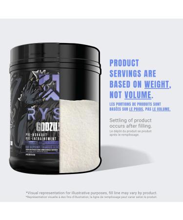 RYSE Noel Deyzel x Godzilla Pre Workout | Intense Pumps Energy & Focus | Citrulline & Beta Alanine | 400mg Total Caffeine | 40 Servings (Blue Raspberry) - Buy Online on GoSupps.com