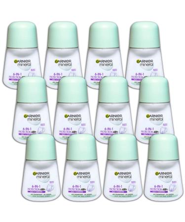 Garnier Garnier Mineral Roll-On Deodorant 48H Protection 6 in 1 12 x 50 ml Pack of 12