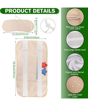 Buy Castor Oil Pack Kit - Leak-Proof Adjustable Size Organic Cotton for Waist & Neck | Flannel Khaki - International Shipping Available - Buy Online on GoSupps.com