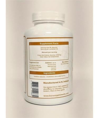 Grass-fed Irish Beef Kidney Capsules Un-Defatted Full Absorption of Naturally Occurring Vitamins and Minerals Found in Beef Kidney - Buy Online on GoSupps.com