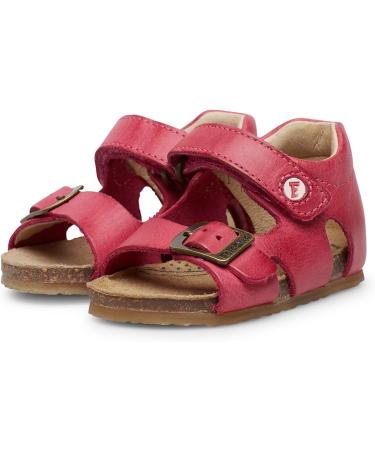 Falcotto BEA Leather Sandals - 3.5 UK Child - Fuchsia | High-Quality Kids Footwear - Buy Online on GoSupps.com
