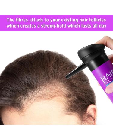 Hair Building Fibers for Thinning Hair - Natural Hair Thickener Undetectable Concealer - 15 Sec Coverage for Women - 0.97OZ Medium Brown - Buy Online on GoSupps.com