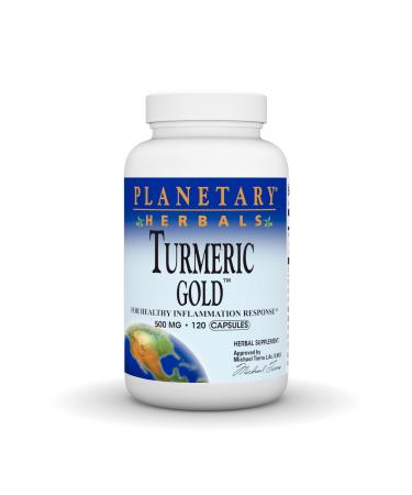 Planetary Herbals Turmeric Gold 500 Mg 120 Count