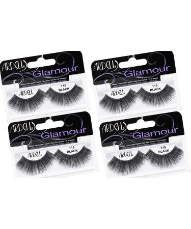 Ardell False Eyelashes Glamour Strip Lashes 115 Black 4 Pack - Buy Online on GoSupps.com