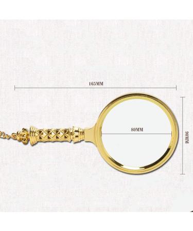 Magnifying Glasses for Hobbies Reading Magnifier 10 Magnifying Glass Engraving Metal Handle Magnifier Reading Old Newspaper Hand-held Magnifying Glass Magnifying Glass Child Watch Vision - Buy Online on GoSupps.com