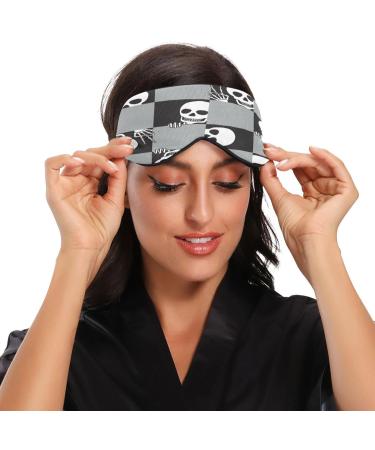 Light Blocking Skeleton Sleep Mask - Adjustable Skull Eye Cover for Men & Women | Travel & Naps - Buy Online on GoSupps.com