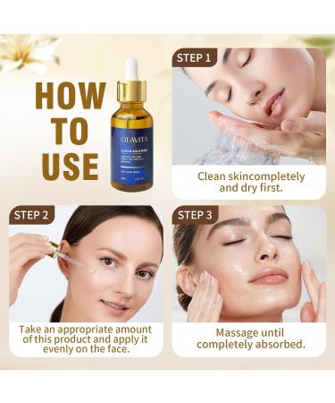Olavita Facial Serum Vitamin C & E Serum Anti-Aging Firming Facial Boosts Skin Collagen Production Diminishes Fine Lines & Wrinkles for a Youthful Glow (2PCS) - Buy Online on GoSupps.com