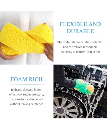 Nivofu 5 PCS Car Wash Sponge Large All Purpose Sponges for Cleaning 4.6cm Thick Foam Scrubber Kit Sponges for Dishes Tile Bike Boat Easy Grip Sponge for Kitchen Bathroom Household Cleaning - Buy Online on GoSupps.com