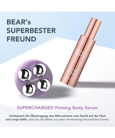 Foreo Bear 2 Body Microcurrent Massage Device & Supercharged Serum - Cellulite & Lymphatic Drainage - Tightened Contoured Body Massage Set - Buy Online on GoSupps.com