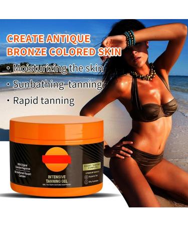 G n rique Gel Bronzant Gel Bronzant Intense Cr Me Bronzante Plus Rapide GelBronzant pour Le Corps Lotion pour Bronzage Rapide Bronzage Plus Fonc avec Moins D'Anti-Transpirant (Orange-2PC) - Buy Online on GoSupps.com