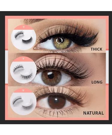 Accurateg Reusable Self Adhesive Eyelashes - Waterproof Natural Look | Buy Accurate Magnetic Eyelashes (3pc Mix) Online - Buy Online on GoSupps.com