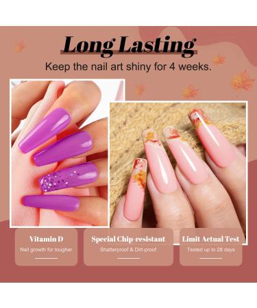 Lavender Violets 36 Colors Dip Powder Nail Kit - Fast Dry Dipping Powder Set for French Manicure & Pedicure - Winter Leaves Collection - Buy Online on GoSupps.com