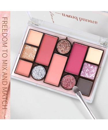 12 Color Matte Eyeshadow Palette Glitter Eye Shadow Long Lasting Make up with Sweat Resistance Multifunctional for Leisure Parties Weddings Goforwealth - Buy Online on GoSupps.com