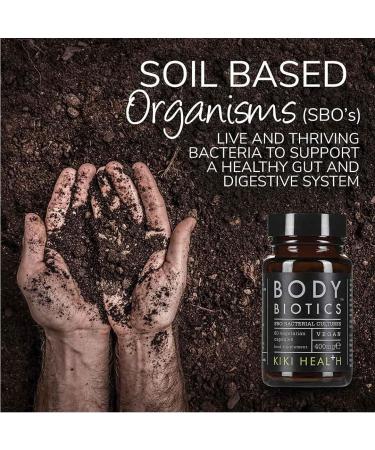 KIKI Health Body Biotics Supplement 60 Vegan Capsules - Soil Based Organisms SBO Bacterial Cultures - Unflavoured vegan capsules - 60 count - Buy Online on GoSupps.com