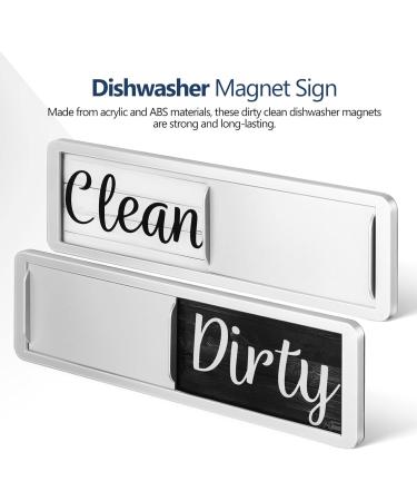 HOLIDYOYO Dishwasher Magnet Clean Dirty Sign Non-scratching Sticky Tab Clean Dirty Running Empty Magnet Lissabergs Slide Indicator for Better Kitchen Home - Buy Online on GoSupps.com