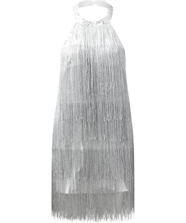 Women's Sleeveless Sexy Halter Mini Dress - Cocktail Beach & Evening Party Dress in White - Buy Online on GoSupps.com