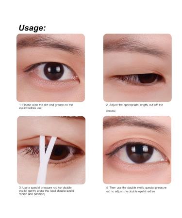 ZJchao Eyelid Tape 240 Pairs - Double Lift Strip Stickers for Saggy Hooded Droopy Mono-Eyelids - Buy Online on GoSupps.com