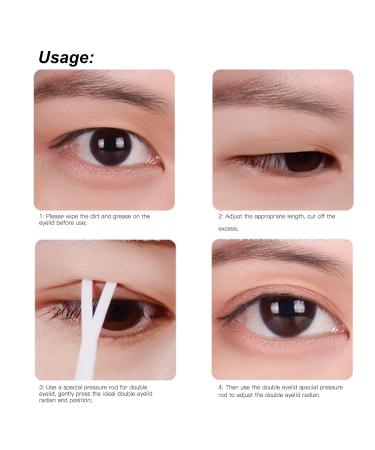 240 Pairs Eyelid Tape - Self Adhesive Double Eyelid Stickers for Big Eye Makeup | Wide Type Decorative Strips for Women & Girls - Buy Online on GoSupps.com
