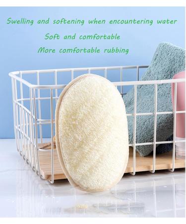 Loofah Back Scrubber - Exfoliating Double-Sided Strap | Natural Bath Sponge for Men & Women | Spa & Shower Essential - Buy Online on GoSupps.com
