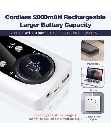 Achieve Salon Quality Nails at Home Rechargeable Electric Nail Drill 45000 for Acrylic Gel Nails Compact and Portable Nail Care - Buy Online on GoSupps.com