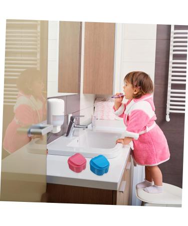 Healeeved 10-Piece False Toothbrush Storage Box - Travel-Friendly Denture & Prosthesis Cleaning Container - Buy Online on GoSupps.com