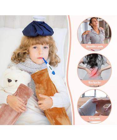 Shop Long Hot Water Bottle with Soft Covers - 2L High Capacity Heating for Neck & Shoulder Relief - Buy Online on GoSupps.com