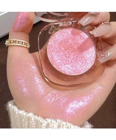 highlighter palette for face contour peach pink glitter high pigmentation long lasting ultra smooth eyeshadow for all skin - Buy Online on GoSupps.com