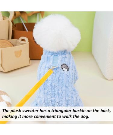 Cozy Blue Winter Dog Sweater for Small & Medium Dogs | Stylish Cat Sweater | Warm Dog Clothing - Buy Online on GoSupps.com