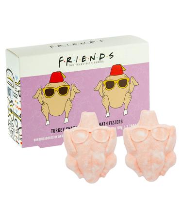 Friends TV Show Turkey Shaped Fizzers - Two 50g Tropical Scented Bath Fizzies