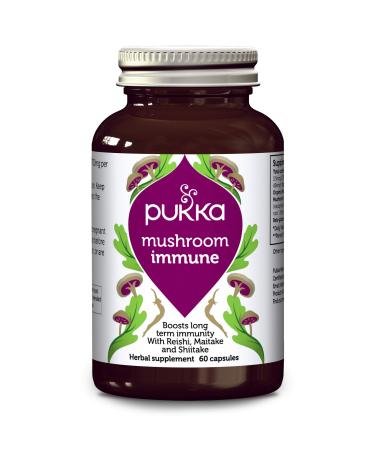 Pukka Organic Herbal Supplements Mushroom Immune (Gold) 60 Capsules