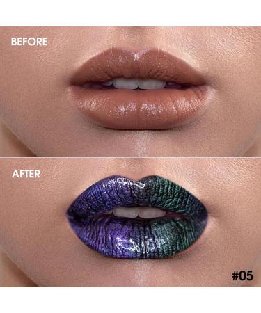 Chameleon Liquid Lipstick - Blue Green Purple Metallic Lip Gloss | Hydrating Waterproof & Long Lasting | Perfect Gift for Women & Girls - Buy Online on GoSupps.com