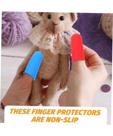 FRCOLOR 24 Pcs Reusable Silicone Finger Cots - Wear-Resistant Non-Slip Finger Protectors for Household Use - Buy Online on GoSupps.com