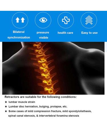 Zilook Lumbar Decompressor - Portable Manual Lumbar Traction Device for Herniated Discs | 450N Tensile Force Synchronous Design Physiological Arch Support - Buy Online on GoSupps.com