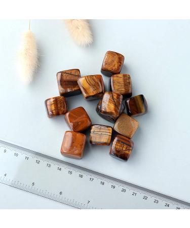 1lb Natural Crystal Tumbled Stones Polished Cube Crytsal QuartzCrystal Gemstone for Yoga Witchcraft Balancing Crystal Mixed (Color : Tiger'seye) - Buy Online on GoSupps.com