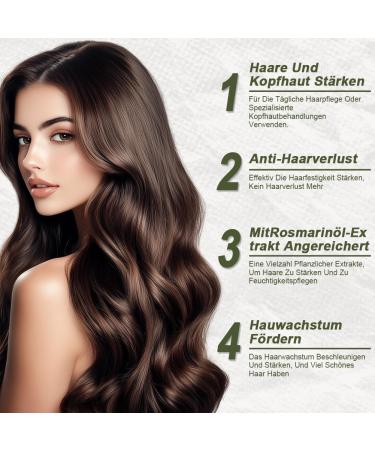 Tyafzzn Natural hair oil vegan hair oil for hair growth accelerate with organic rosemary oil castor oil almond oil and argan oil as a hair mask and hair treatment - Buy Online on GoSupps.com