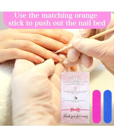 240 Pcs Press on Nail Packaging Set with Mini Nail Files, Cuticle Sticks, Application Cards, Resealable Bags - Pedicure Tools Included - Buy Online on GoSupps.com
