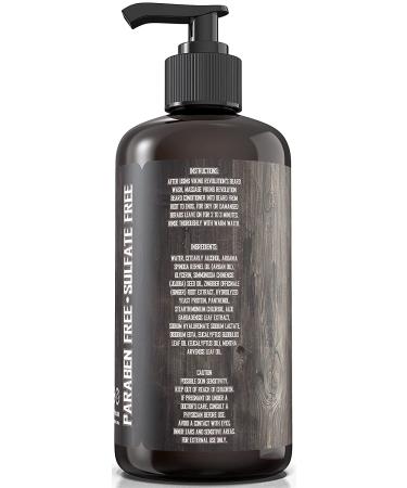 Viking Revolution Beard Wash & Conditioner Set - Argan & Jojoba Oils, Softens, Smooths, Strengthens Beard Growth - Natural Peppermint & Eucalyptus Scent - 17oz Beard Shampoo with Oil - Buy Online on GoSupps.com