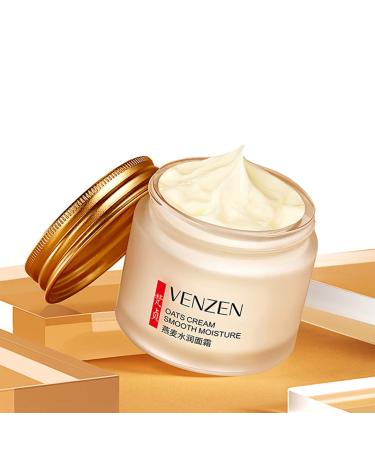 VENZEN Oats Cream Smooth Moisturizing Natural Extract Powerful Nourishment Smoothing Hualuronic Acid Glycerin Delicate Protects Soft Skin