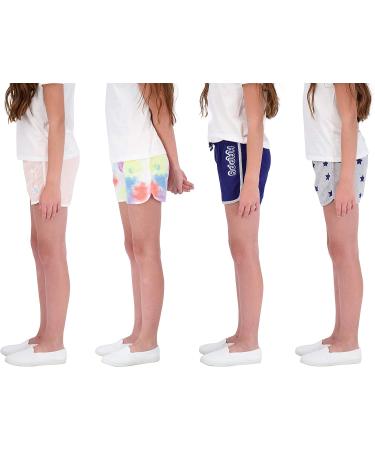 Star Ride Sweet Butterfly 4PK Girls Athletic Dolphin Yoga Shorts Navy Grey Pink Tie Dye 7-8 - Buy Online on GoSupps.com