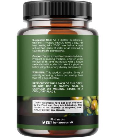 Pure Green Coffee Bean Extract - 50% Chlorogenic Acid for Antioxidant Health & Mental Focus - Natural Energy Supplement - Buy Online on GoSupps.com