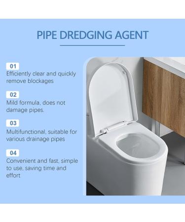 Pipe Dredging Agent Pipe Unblocking Cleaner Powerful Drainage Unblocking Cleaner (2pcs) - Buy Online on GoSupps.com